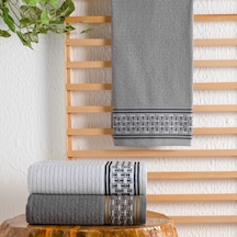 Schafer Home Plain Jakarlı Havlu 70x140-gri Gri
