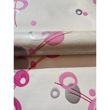 Pembe Geometrik Desen Ucuz Duvar Kağıdı 222 Çok Renkli