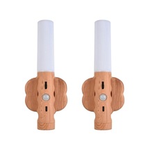 3'ü 1 Arada Akıllı Led Sensör Işığı: Şarjlı Duvar Işığı, El Feneri Ve Masa Işığı - 2.5w Sıcak Beyaz Işık, 2 Adet Paket 800mah Pil Sarı Sarı