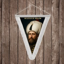 Sultan Iı. Selim Beyaz Saçaklı Takdim Flama Bayrak Osmanlı Padişahları Serisi Diğer