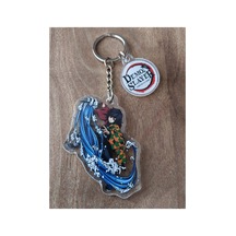 Owl Bag Demon Slayer: Kimetsu No Yaiba Anime Serisi Giyu Tomioka Desenli Acrylic Anahtarlık Çanta Süsü Çok Renkli