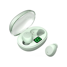 Vkemall K20 Yeşil Kablosuz Kulak İçi Bluetooth 5.3 Kulaklık, Akıllı Sayım Ekranı, Uzun Pil Süresi, İş İletişimi İçin