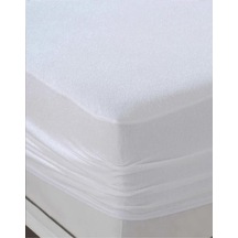 Mycey Çift Kişilik 160x200 Cm Sıvı Geçirmez Fitted Alez Micro Kumaş Alez Beyaz