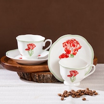 Perotti 16871-6 De Flore 2 Kişilik Porselen Kahve Fincan Takımı