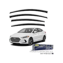 Niken Hyundai Elentra 2016 Kromlu Cam Rüzgarlığı 4'lü - Ekolmaks