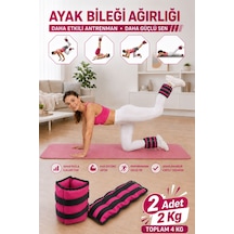 2 Kg Fuşya Deluxe Comfort El Ayak Ağırlığı Fuşya
