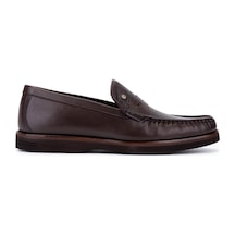 Tamer Tanca Erkek Hakiki Deri Kahverengi Loafer Ayakkabı 886 2791 Erk Ayk Sk25-26 Kahve Fltr Kahverengi