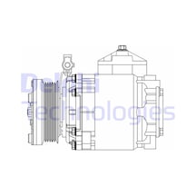 Ford Transit Connect 2002-2006 Arası 1.8 Tdci Delphi Marka Klima Kompresörü