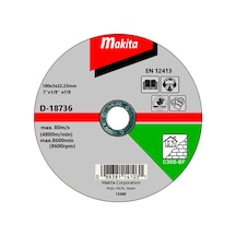 Makita Düz Beton - Taş Kesme Flex Taş 180x3 Mm D-18736