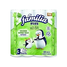 3 Adet Familia Natural Bambu Tuvalet Kağıdı 32'li