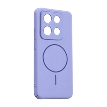 Xiaomi Redmi Note 13 4g Mika Pc Magsafe Kapak - Açık Mor Evimdeyokyok
