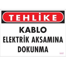 Elektrik Kablosu Uyarı Levhası 25X35 Kod:1117 (125160013)