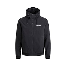Jack & Jones JJERUSH HOOD Erkek  Siyah Yağmurluk
