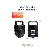 Bluetooth Hoparlör Taşınabilir Ses Bombası Led Işıklı Extra Bass Ses Radyolu Speaker Sd Kart-usb