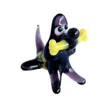 El Yapımı Murano Cam Köpek Biblo A81-01