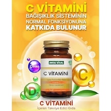 C Vitamini - Çinko - D Vitamini - Aksu Vital Kapsül - 60 Adet