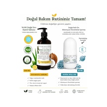 2 Li Set %100 Doğal Kastil Sıvı Sabun - Bergamot & Limon Kokulu Ve Doğal Roll On Deodorant Erkek Beyazlatıcı Etki, Ter Kokusu Önleyici, Alkolsüz, Vegan, Leke Bırakmaz