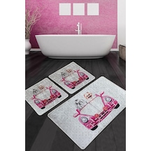 Dogs Vosvos Banyo Halısı Djt 3 Lü Set Çok Renkli