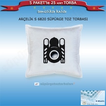 S 6820 Süpürge Toz Torbası 25 Adet Torba Kd:02