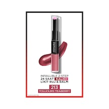 L'Oreal Paris Infaillible 2 Step 24 Saat Kalıcı Likit Ruj & Balm 213 Toujours Teaberry