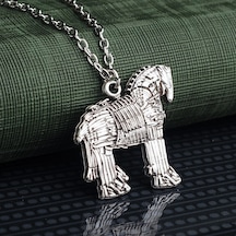 Trojan Horse Erkek Kolye Truva Atı Takı Aksesuar K24 T5