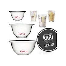 Paşabahçe 3 Parça Arda Türkmen Hazırlık Seti + 3'lü Ölçü Bardağı