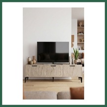 Bezos Royal Tv Sehpası Suntalam Ekru 160x35 Bzs01