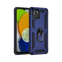 Samsung Galaxy A03 Kılıf Sofya Yüzüklü Silikon Kapak