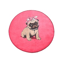 Pınk Pug Djt Çap 100 Cm Çok Renkli