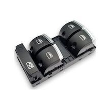 Audi A3 2009-2012 Sol Ön Kapı Dörtlü Cam Düğmesi Krom 4F0959851H