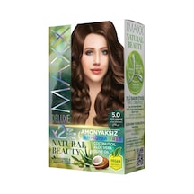 Natural Beauty Amonyaksız Set Saç Boyası 5.0 Açık Kahve