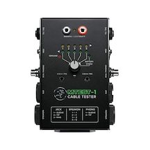 Mtest-1 Kablo Test Cihazı 6-pin Anahtarı Ve 7 Konnektör Tipleri: 1/4 "trs Ve Ts, 1/8" Trs Ve Ts, Xlr, Rca/phono, Speakon, Mıdı Ve Banana Kabloları