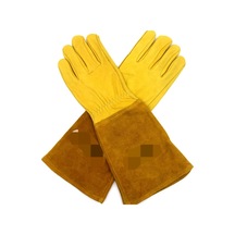 1 Pair Jj-gd305 Genuine Leather Stab-resistant Cut-proof Garden Gloves, Size: Xl, Size:xl