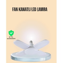 Yüksek Işık Güçlü Led Ampül 4 Kollu Katlanır Pervane Tasarım