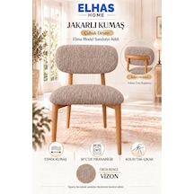 Jakarlı Kumaş Çubuk Desen Tam Kaplama Elma Model Sandalye Kılıfı 2 Parça 1 Adet Çubuk Desen - Vizon - 937448492 Çubuk Desen - Vizon