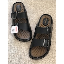 Moda Ayakkabı 5412 Siyah Erkek Rahat Taban Terlik 001