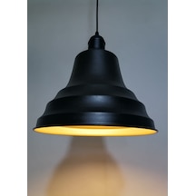 Riolight Retro Siyah Içi Gold Tekli Metal Sarkıt Çap: 27Cm (538288421)