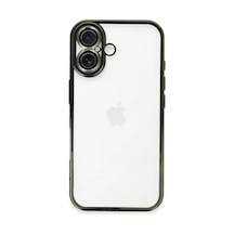 Apple iPhone Uyumlu,  16 Plus Kılıf Razer Lensli Silikon - Yeşil