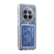 Newface - 437 - Realme 12 Pro Kılıf Kart Şeffaf Silikon - Edntrend - - Şeffaf