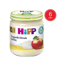 Hipp Organik Elmalı Sütlaç 10+ Ay Kavanoz Maması 6 x 200 G