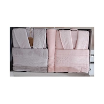 Camelıa Happy Set Bornoz Takımı Gri/pembe