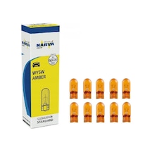 Narva On Adet Wy5w 12v. T10 5w Dipsiz Sarı Ampul No:17169