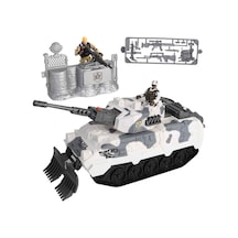 Sunman Sesli ve Işıklı Soldier Force Kar Tankı Oyun Seti Beyaz