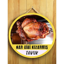 Mayeka Cafeler Tavukçular Tavuk Çevirmeciler İçin Tavuk Çevirme Duvar Kapı Tablo Ahşap Askılı Pano Tabela