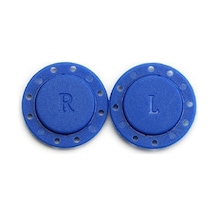 Mavi Bir Çift Mıknatıs Düğmeler Metal Düğmeler El Yapımı Dıy Giyim Dekorasyon 2.2cm