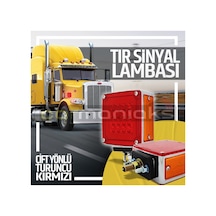 Çift Yönlü Tır Sinyal Fren Lambası Turuncu Kırmızı Kare Led Lamba