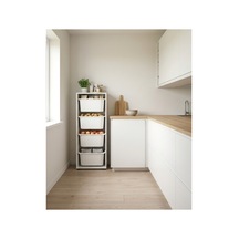 Nest 4 Büyük Sepetli Düzenleme Dolabı Y:108 G:45 D:30 Cm / Beyaz