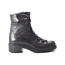 Riccardo Colli 3175 Hakiki Deri Siyah Kadın Postal Bot Siyah