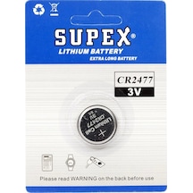 Supex Extra Long Battery CR2477 3V Lityum Pil