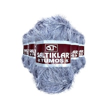 5 Adet Yumoş Sakallı El Örgü Ipi Yünü 06 Çok Renkli
